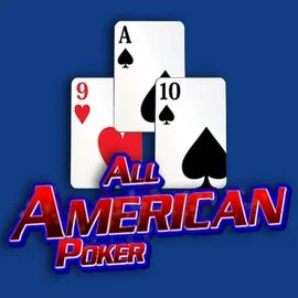 All American Poker slot visual from RTG (Reel Time Gaming) available on gamblerina-be.com